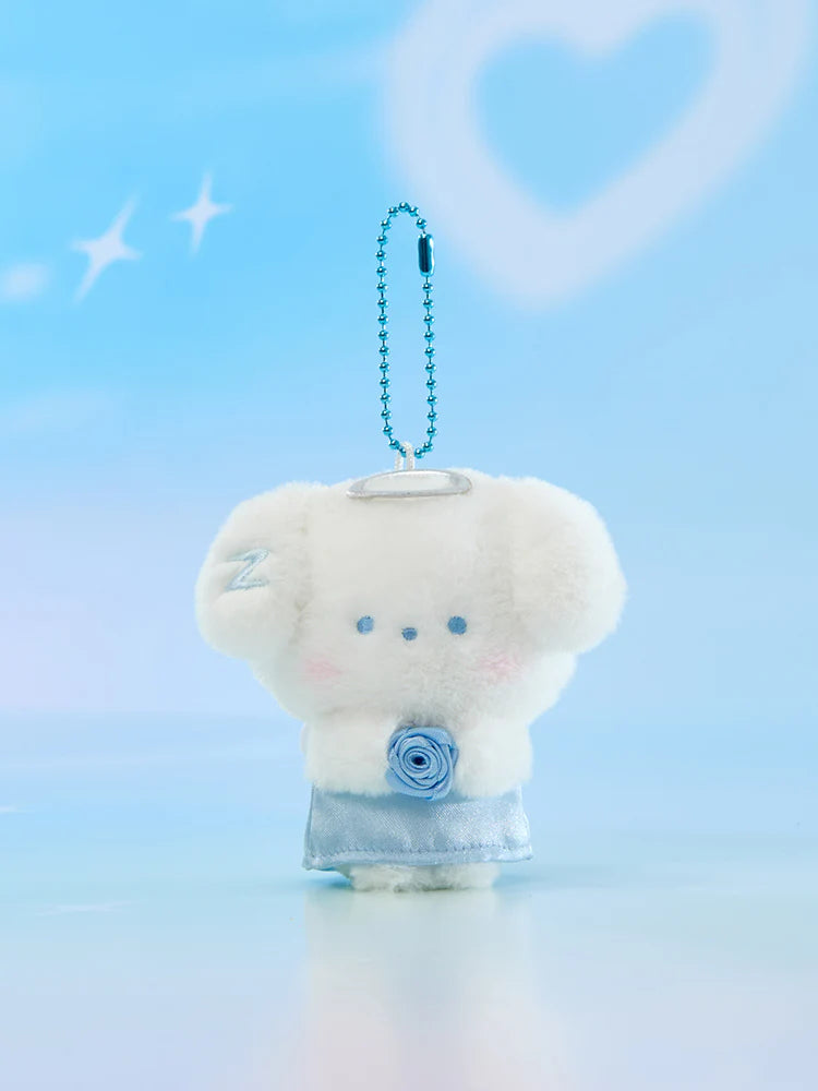 [PRE-ORDER] ZERONI X Line Friends Angel Plush Keyring - ZEROBASEONE