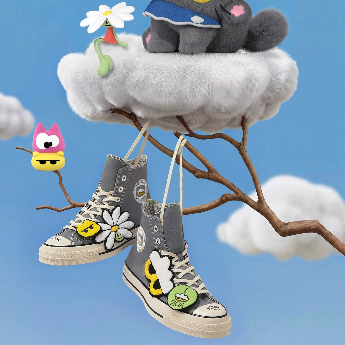 (PRE-ORDER) ZO&FRIENDS x CONVERSE CHUCK 70 COOL GRAY