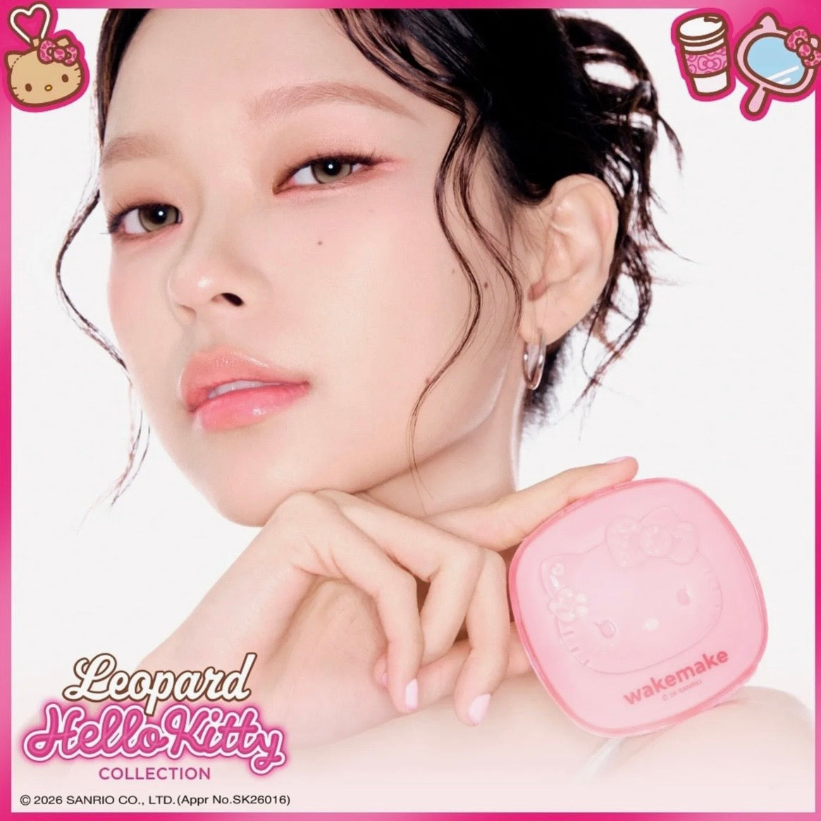 (PRE-ORDER) OLIVE YOUNG x Sanrio - WAKEMAKE Skin Perfecting Cover Cushion