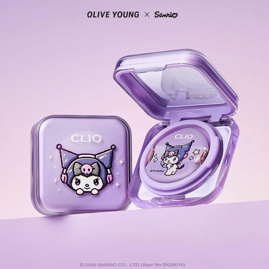 (PRE-ORDER) OLIVE YOUNG x Sanrio - CLIO Kill Cover Founwear Cushion