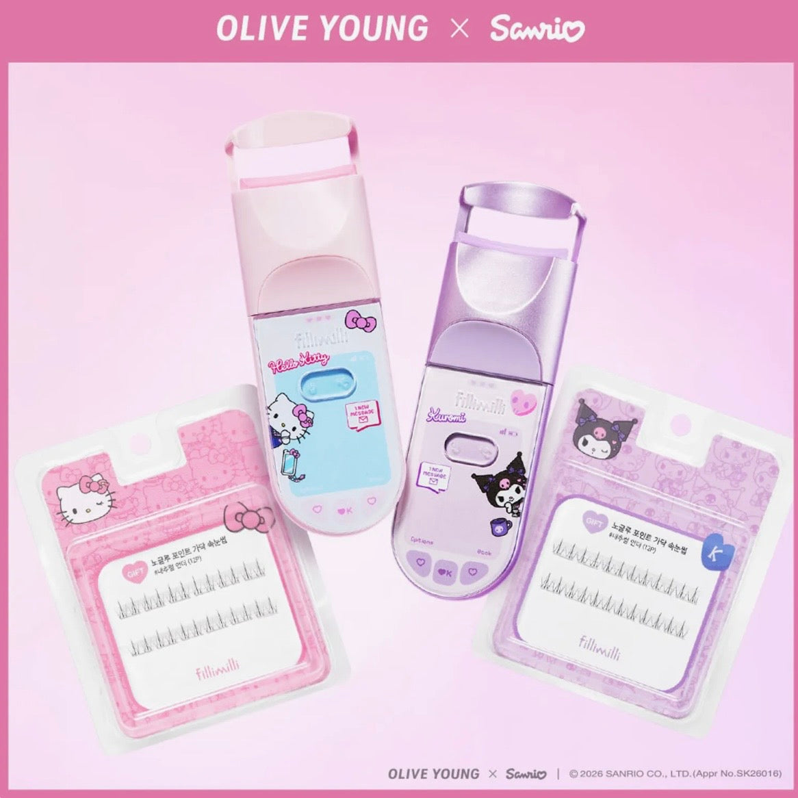 (PRE-ORDER) OLIVE YOUNG x Sanrio - Filimilli Sanrio collection