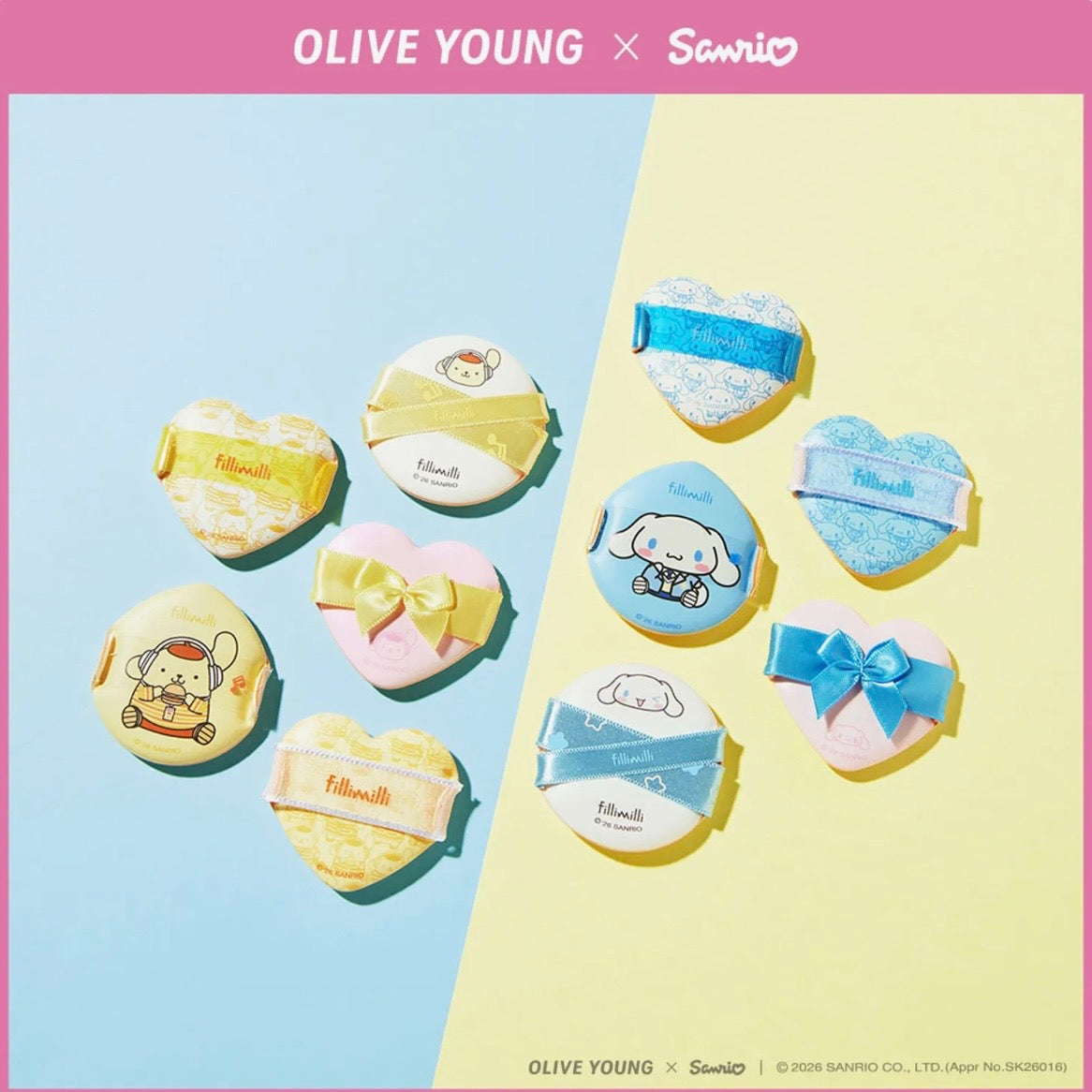 (PRE-ORDER) OLIVE YOUNG x Sanrio - Filimilli Sanrio collection