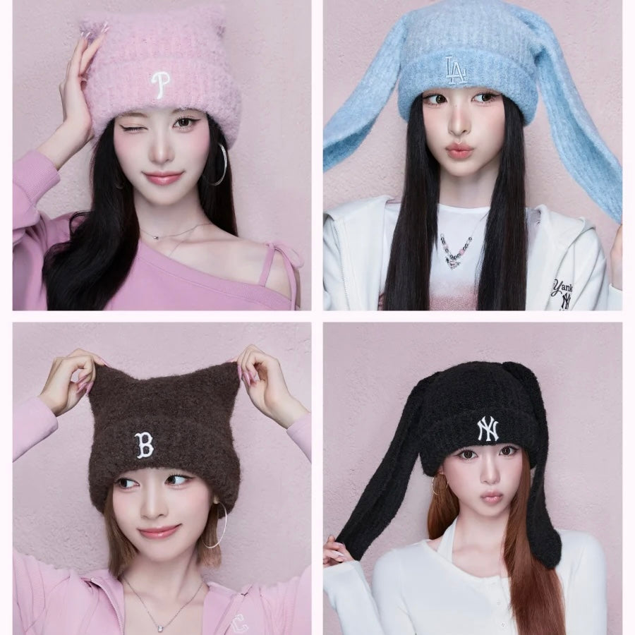 (PRE-ORDER) RESCENE x MLB - PLUSH MEOWING BEANIE