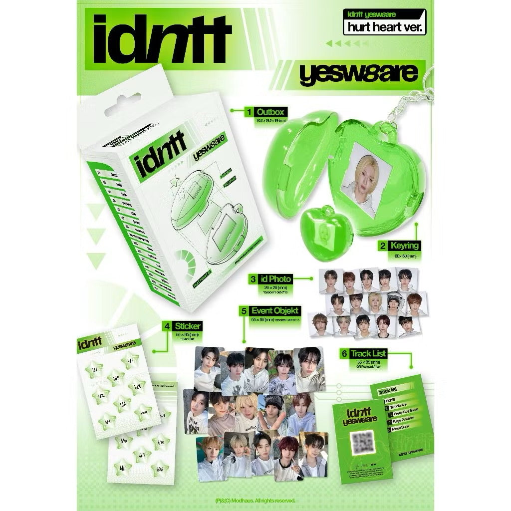 (PRE-ORDER) idntt - MINI ALBUM (HURT HEART VER. - LIMITED EDITION)