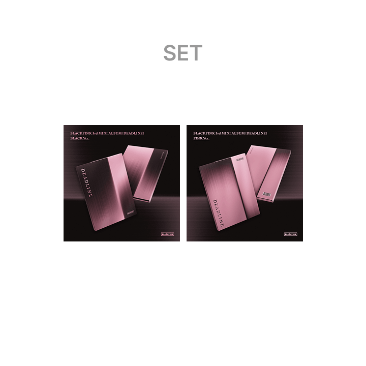 (PRE-ORDER) BLACKPINK 3rd MINI ALBUM [DEADLINE] BLACK Ver. + PINK Ver. Set