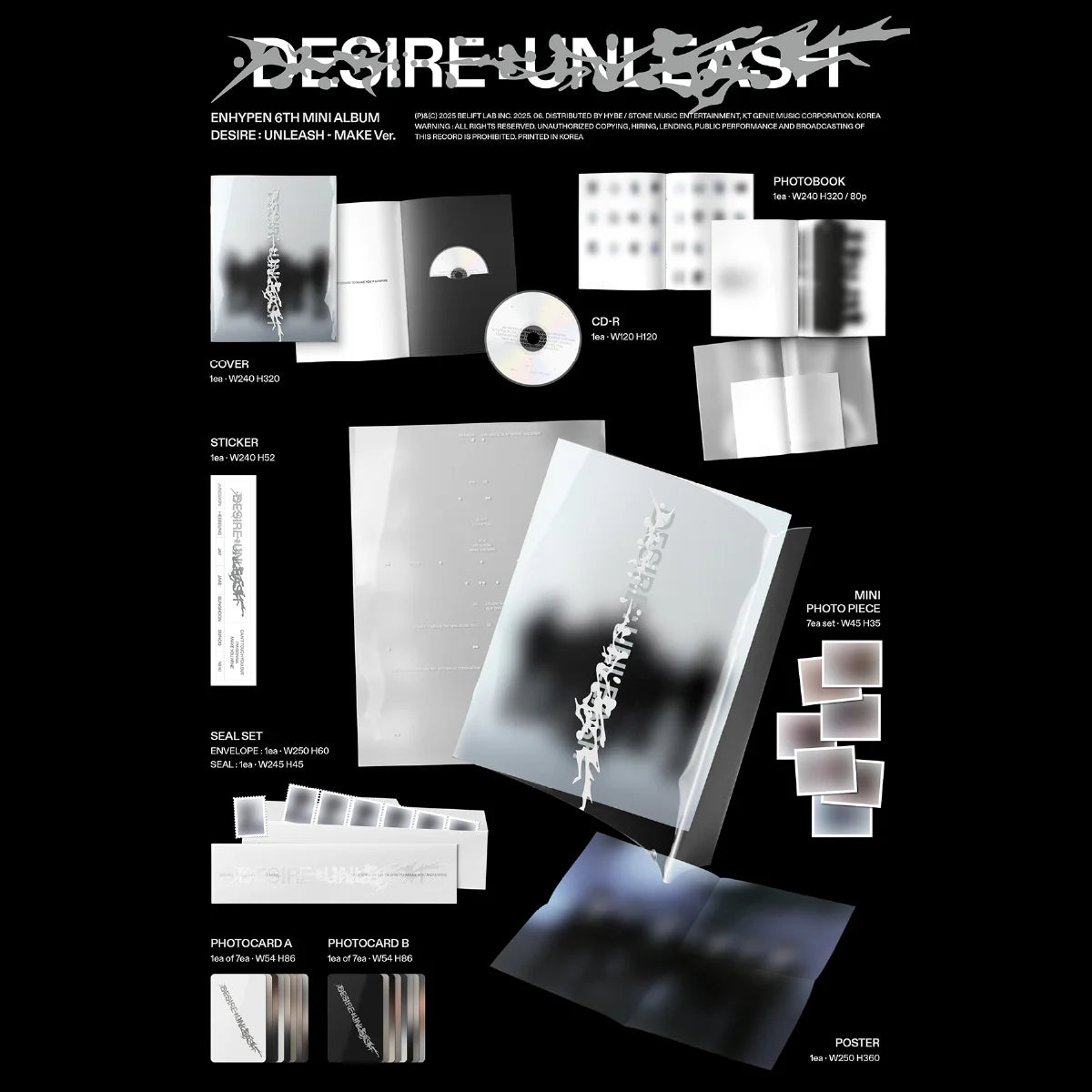 (Pre-Order) ENHYPEN [DESIRE : UNLEASH] (MAKE Ver.)
