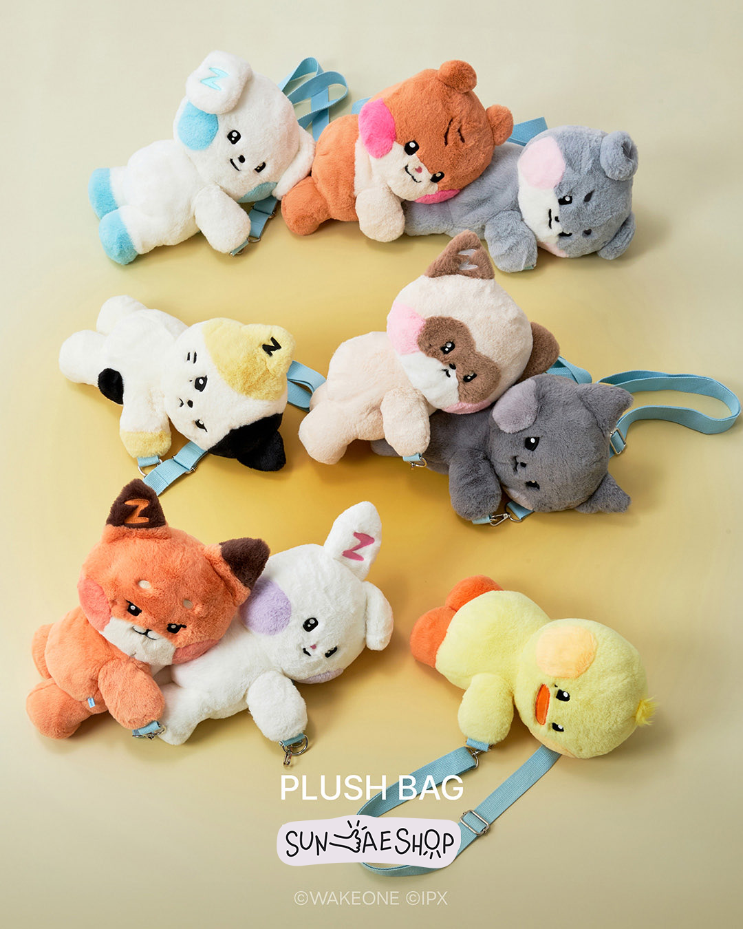 [PRE-ORDER] ZERONI X Line Friends Plush Bag - ZEROBASEONE