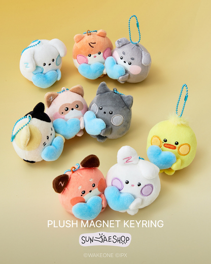 [PRE-ORDER] ZERONI X Line Friends Plush Magnet Keyring - ZEROBASEONE