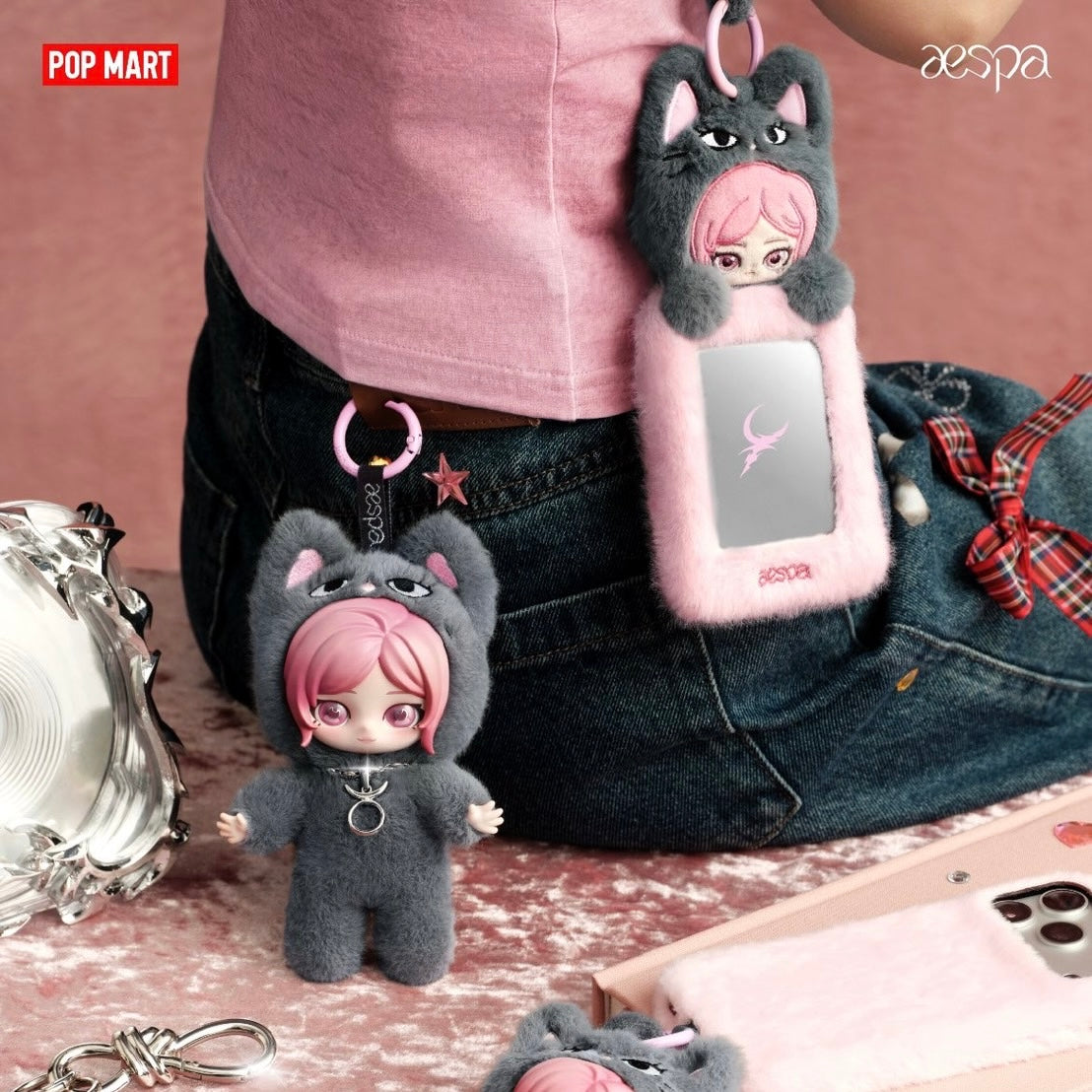 (PRE-ORDER) POP MART x aespa Fluffy Club Series Card Holder