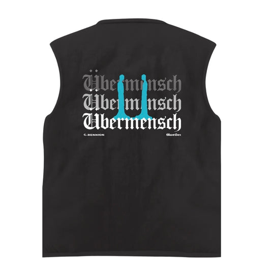 G-DRAGON Ubermensch Reversible Vest Black Beige