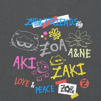 (PRE-ORDER) ZO&FRIENDS x UNIQLO UT - DARK GRAY