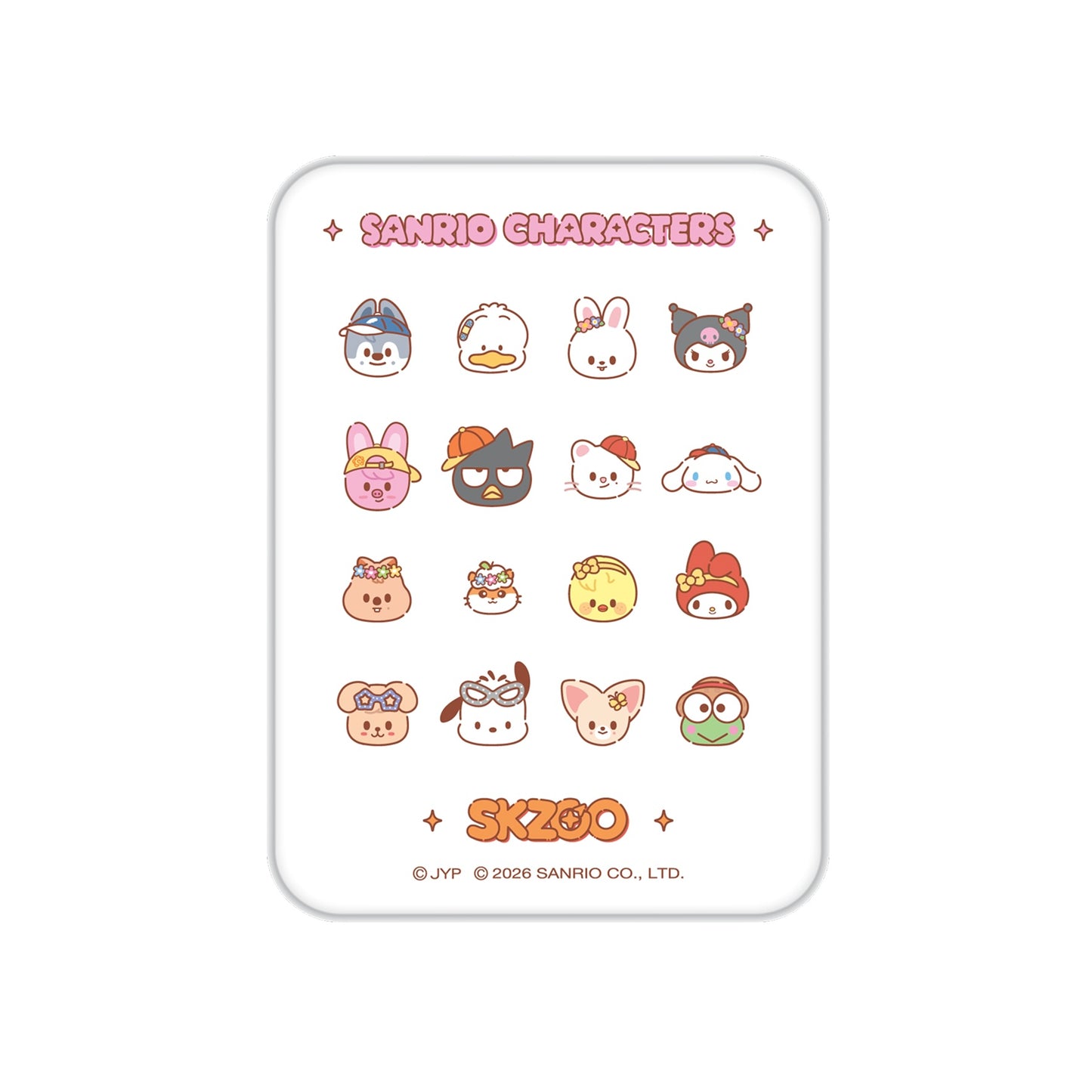 (PRE-ORDER) SKZOO x SANRIO CHARACTERS - TIN CASE STICKY NOTE SET
