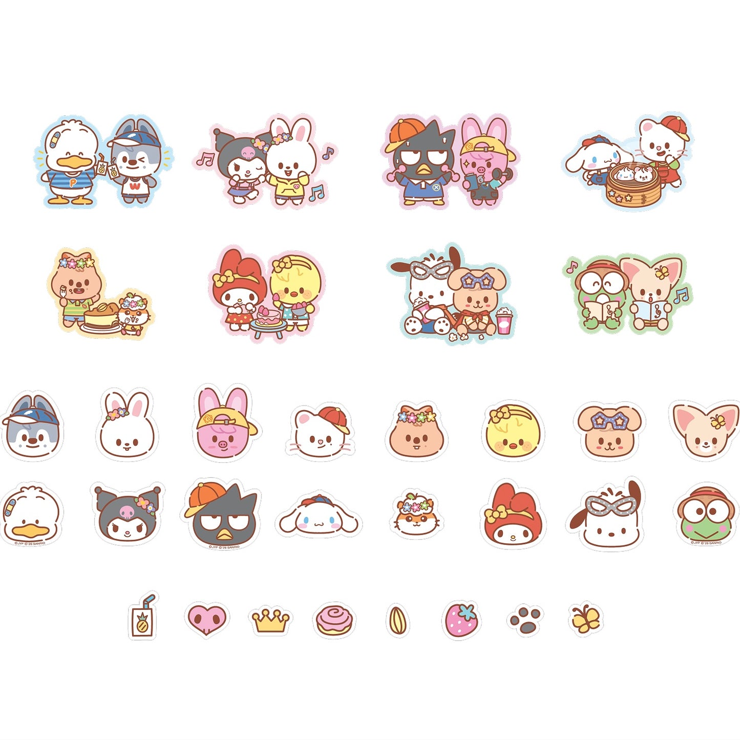 (PRE-ORDER) SKZOO x SANRIO CHARACTERS - TIN CASE STICKY NOTE SET