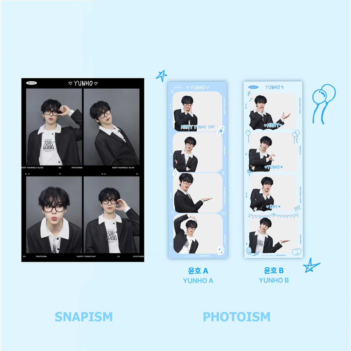 [PREORDER] YUNHO BIRTHDAY - Snapism and Photoism 4 cut set
