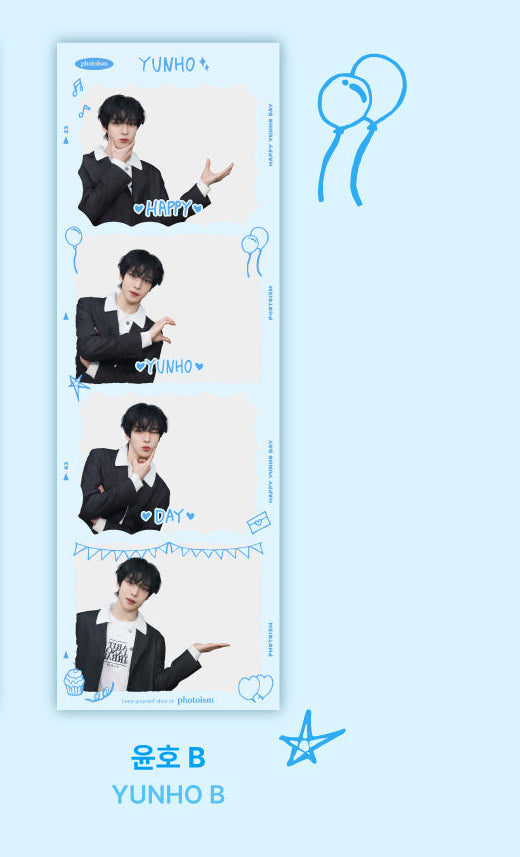 [PREORDER] YUNHO BIRTHDAY - Snapism and Photoism 4 cut set