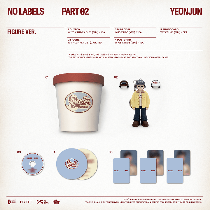 (PRE-ORDER) YEONJUN - [NO LABELS: PART 02] (Figure Ver.)