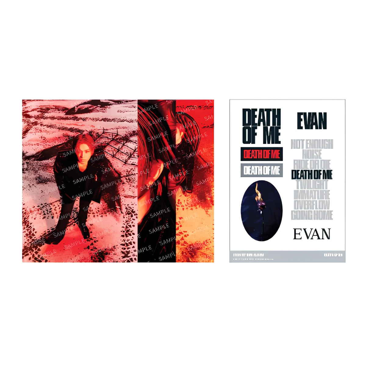 (PRE-ORDER) EVAN 'DEATH OF ME' POP-UP - POSTCARD & STICKER SET