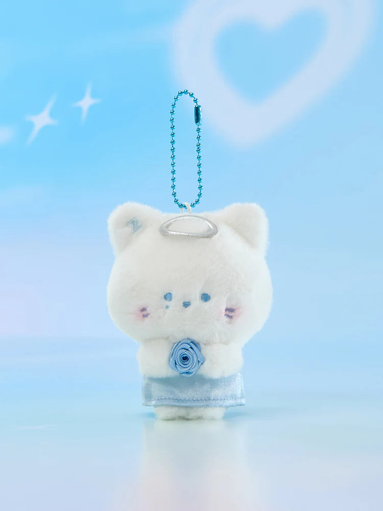 [PRE-ORDER] ZERONI X Line Friends Angel Plush Keyring - ZEROBASEONE