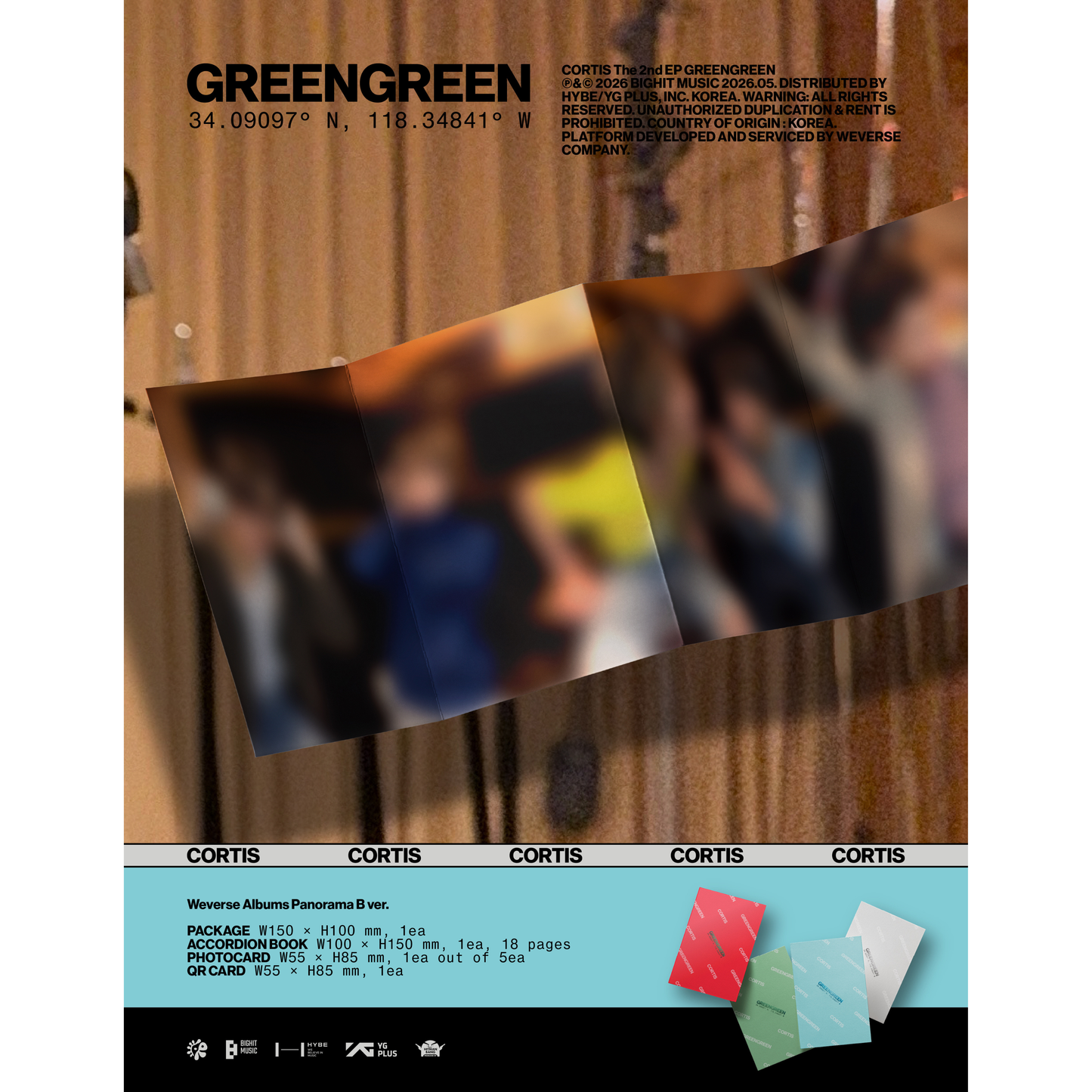 (Pre-Order) CORTIS [GREENGREEN] (Weverse Albums ver.)