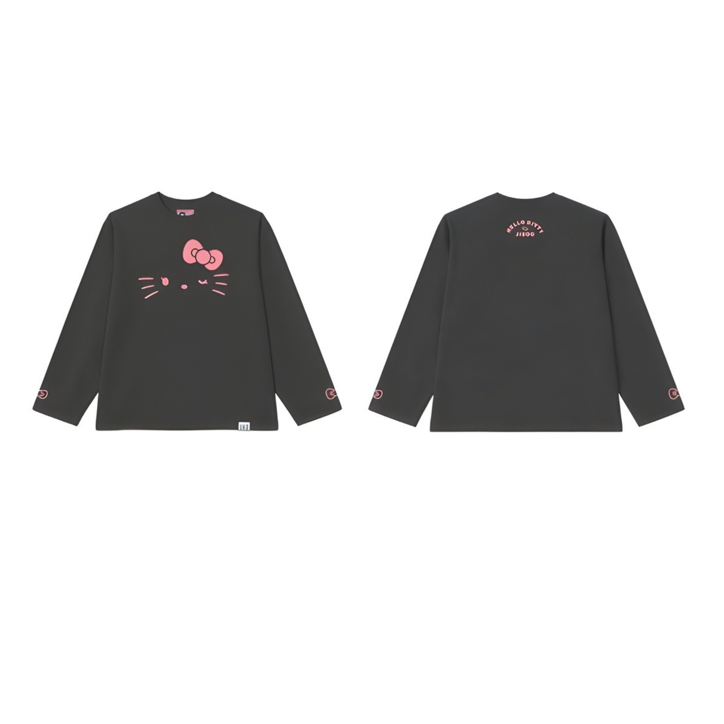 (PRE-ORDER) HELLO KITTY x JISOO POP-UP - BLACK HOMEWEAR SET
