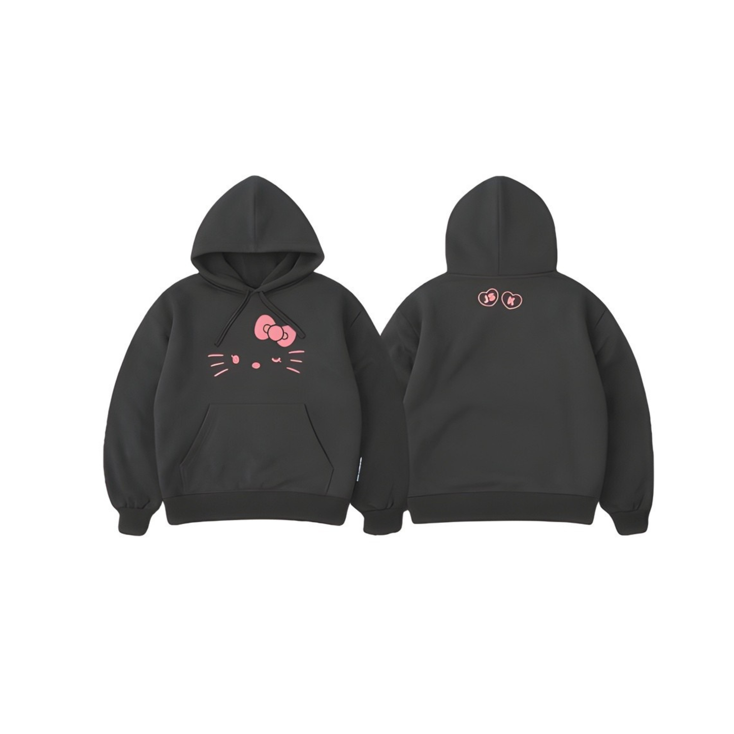 (PRE-ORDER) HELLO KITTY x JISOO POP-UP - BLACK HOODIE