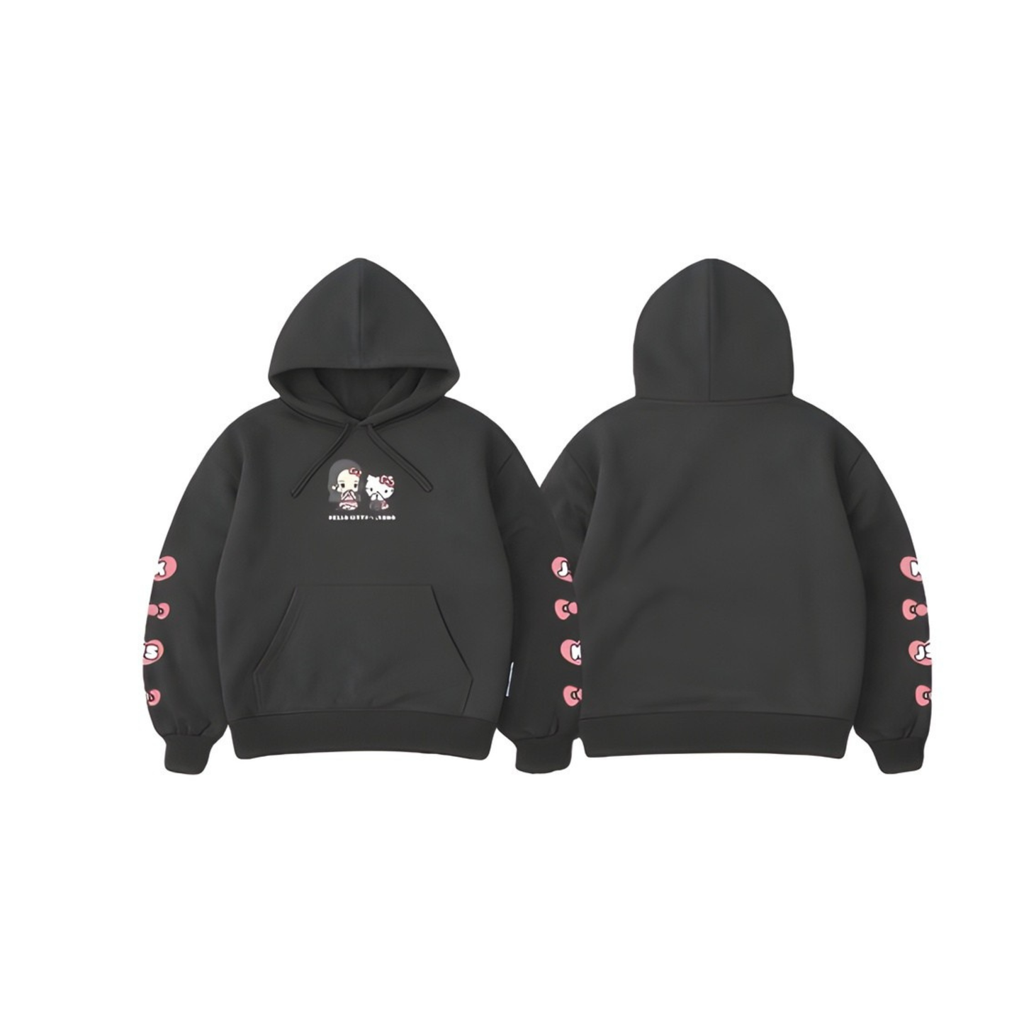 (PRE-ORDER) HELLO KITTY x JISOO POP-UP - BLACK HOODIE
