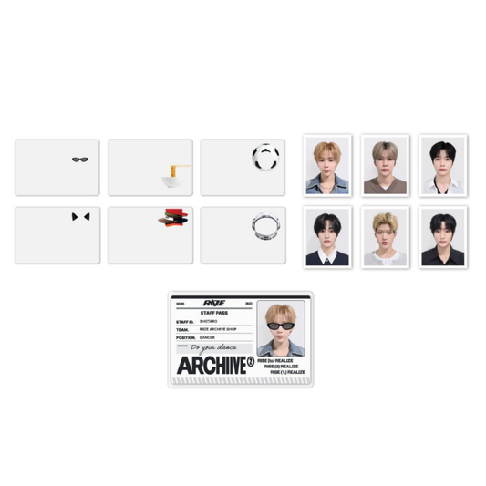 (PRE-ORDER) RIIZE [ARCHIIVE²] POP-UP - RANDOM ID PHOTO + PVC COVER SET