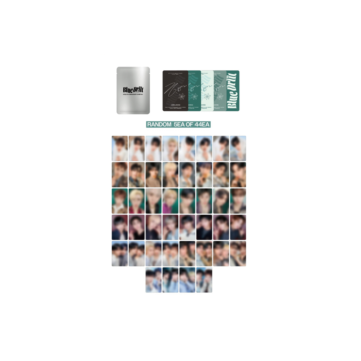 (PRE-ORDER) ATEEZ 8th Anniv: BLUE DRIFT - Random Photocard Pack