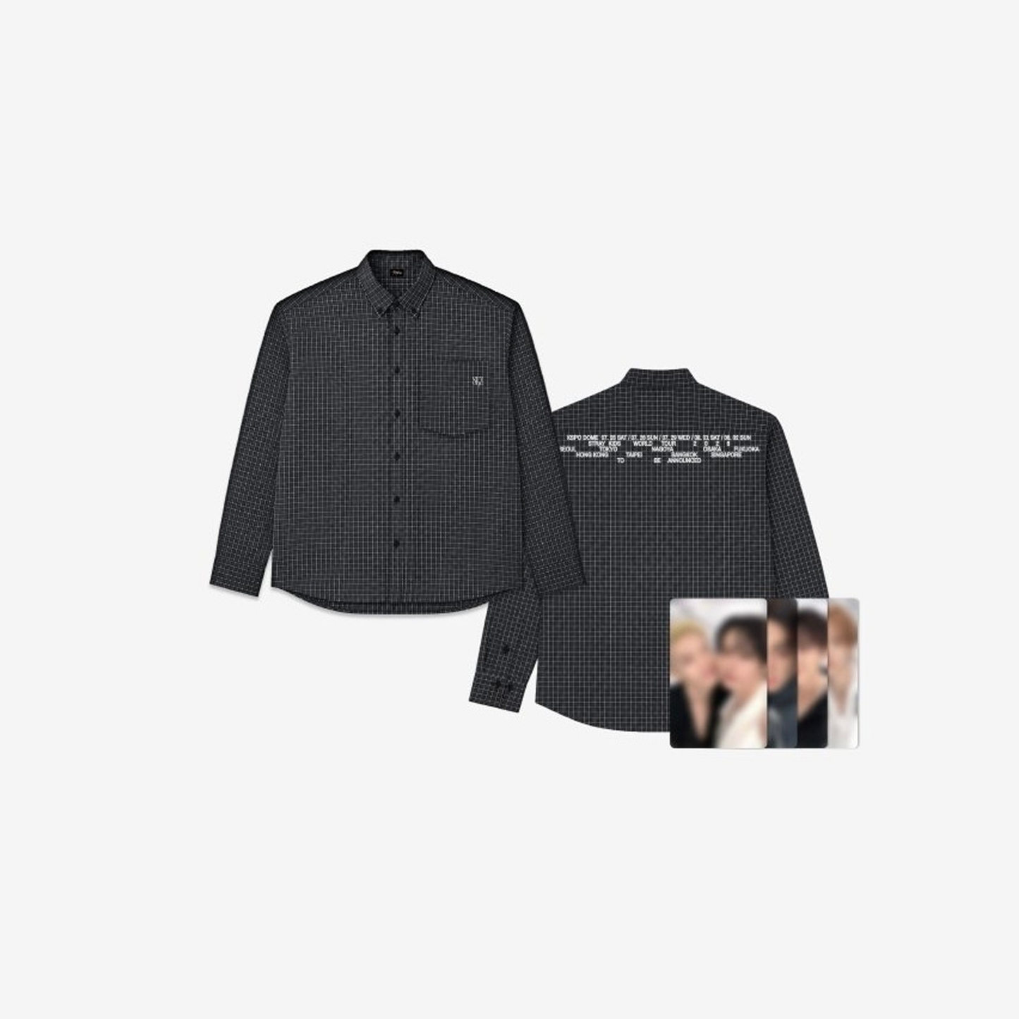 (PRE-ORDER) Stray Kids 'RUN IT SEOUL' - CHECK SHIRT