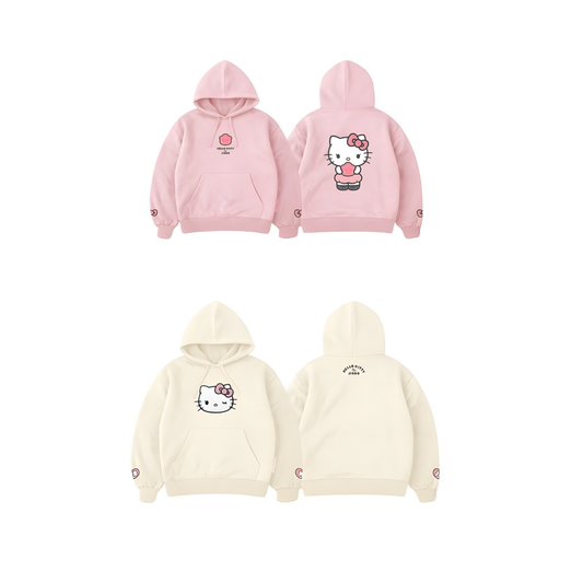 (PRE-ORDER) HELLO KITTY x JISOO POP-UP - PASTEL HOODIE