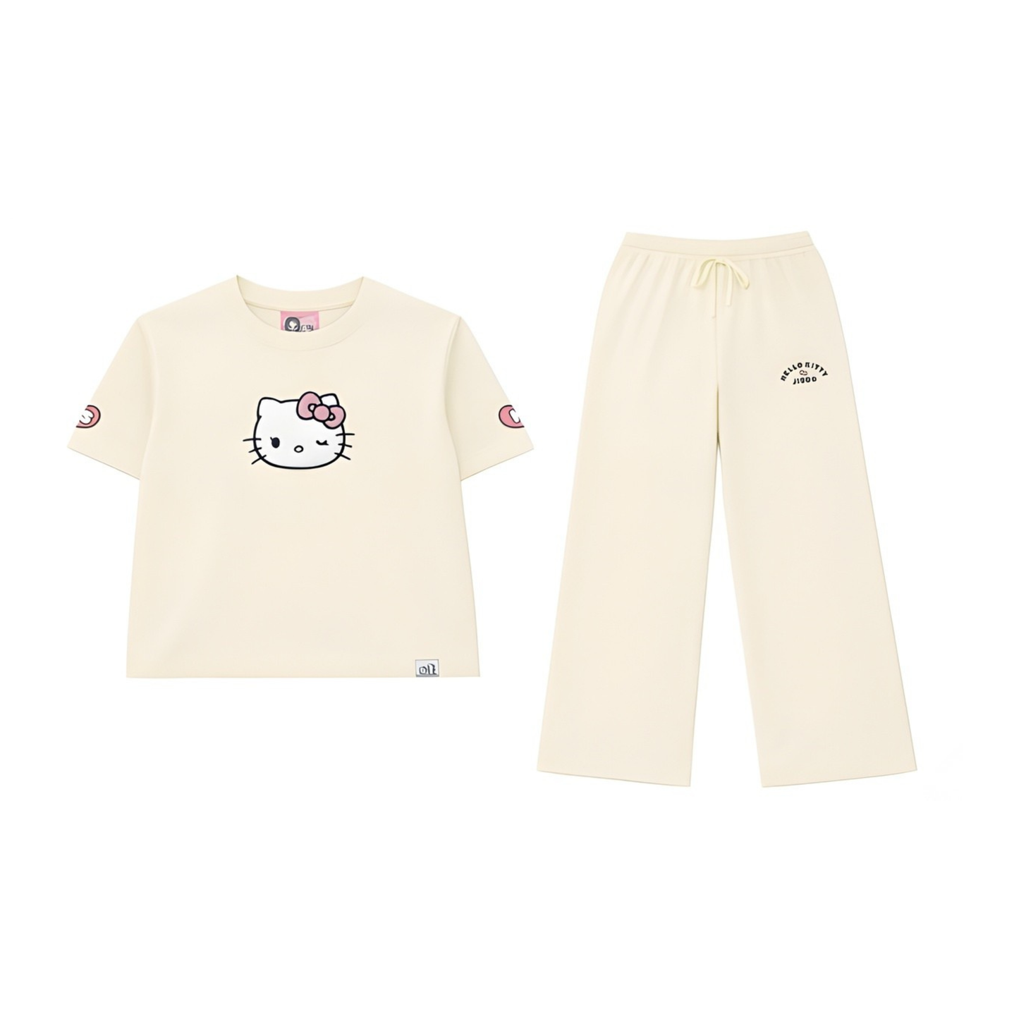 (PRE-ORDER) HELLO KITTY x JISOO POP-UP - BEIGE HOMEWEAR SET
