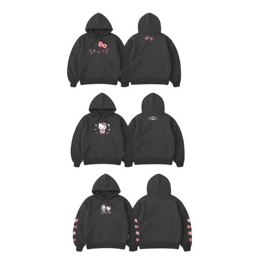 (PRE-ORDER) HELLO KITTY x JISOO POP-UP - BLACK HOODIE