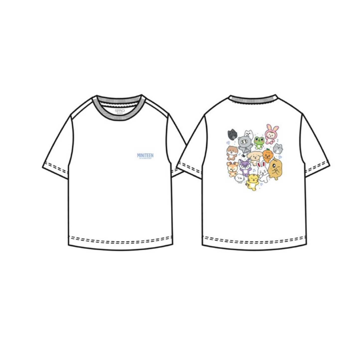 (PRE-ORDER) MINITEEN&SPAO - KIDS SHORT-SLEEVE T-SHIRT
