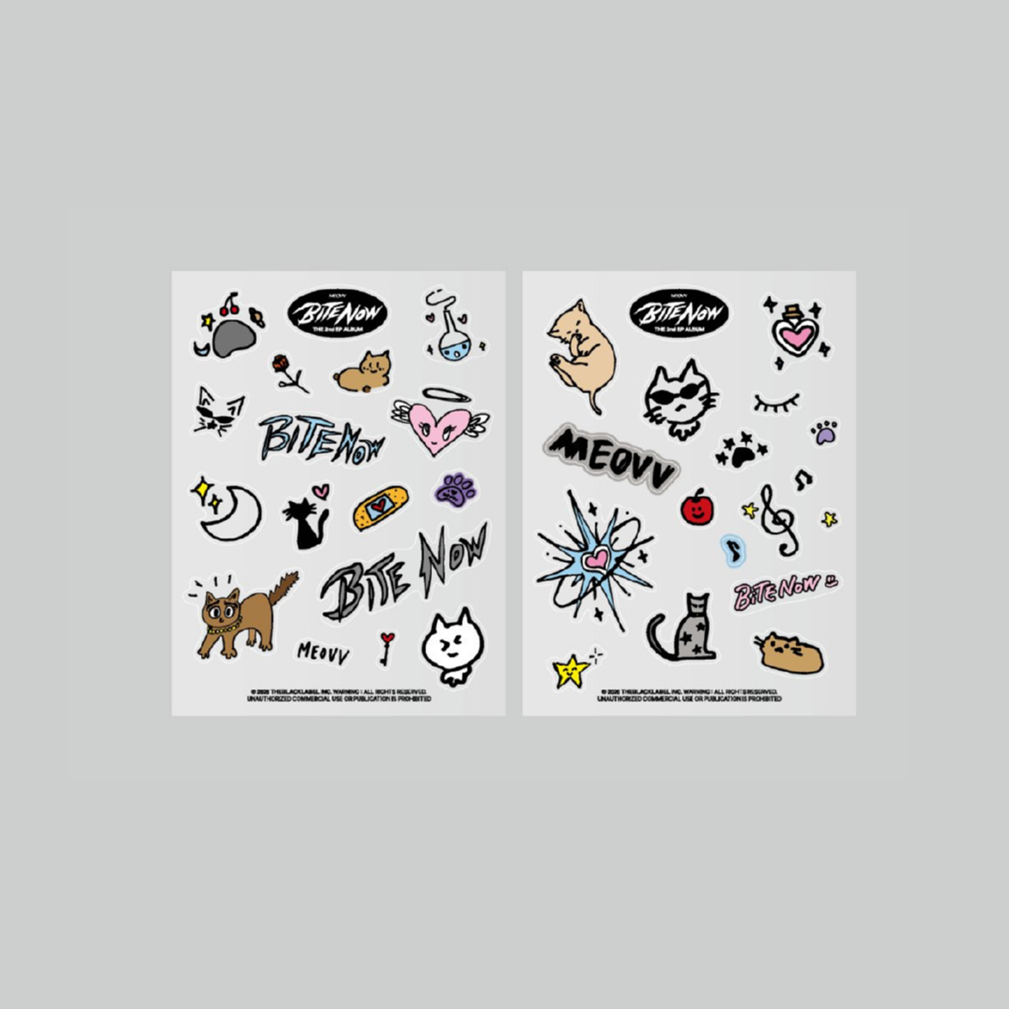 (PRE-ORDER) MEOVV [BITE NOW] POP-UP - REMOVABLE CLEAR STICKER