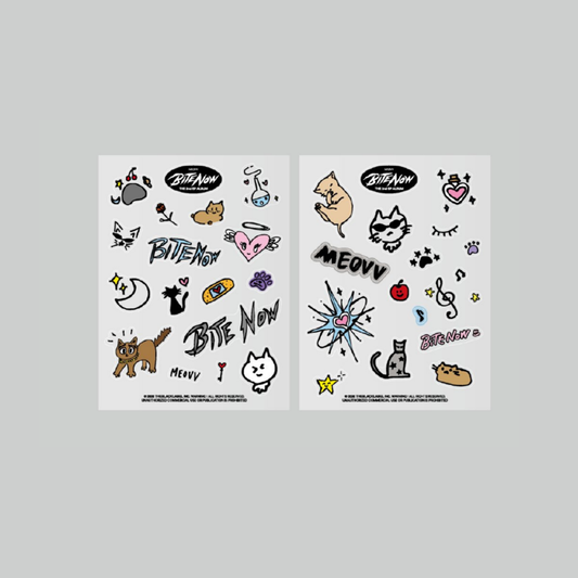 (PRE-ORDER) MEOVV [BITE NOW] POP-UP - REMOVABLE CLEAR STICKER