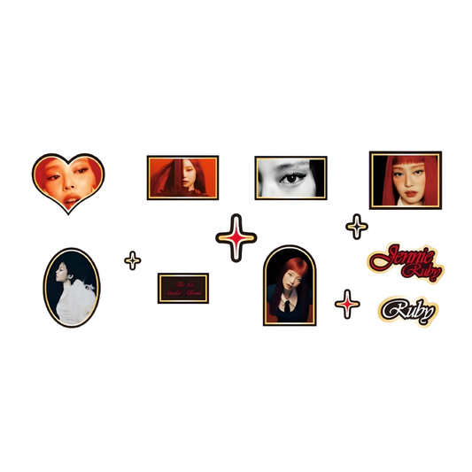 (PRE-ORDER) MINISO X JENNIE - STICKER PACK