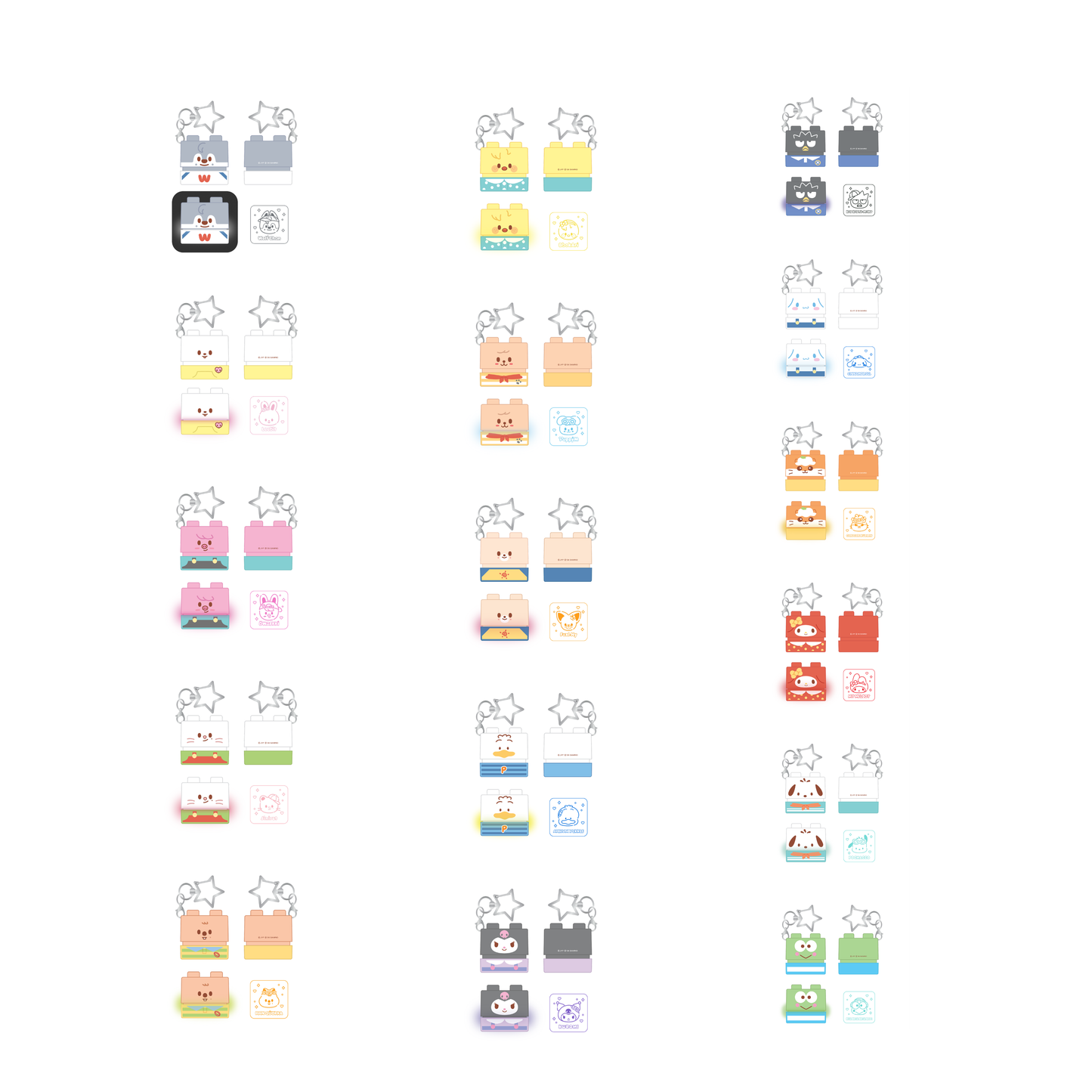 (PRE-ORDER) SKZOO x SANRIO CHARACTERS - SECRET BLOCK STAMP