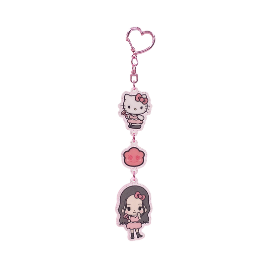 (PRE-ORDER) HELLO KITTY x JISOO - ACRYL KEYCHAIN