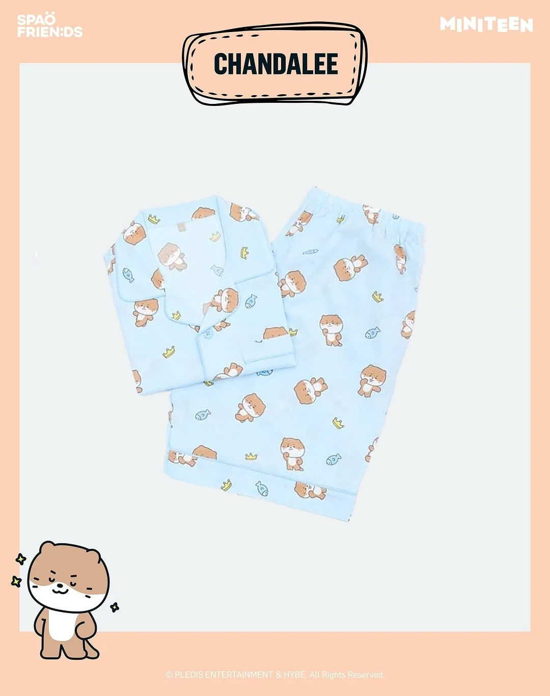 (PRE-ORDER) MINITEEN&SPAO - SHORT-SLEEVE PAJAMAS
