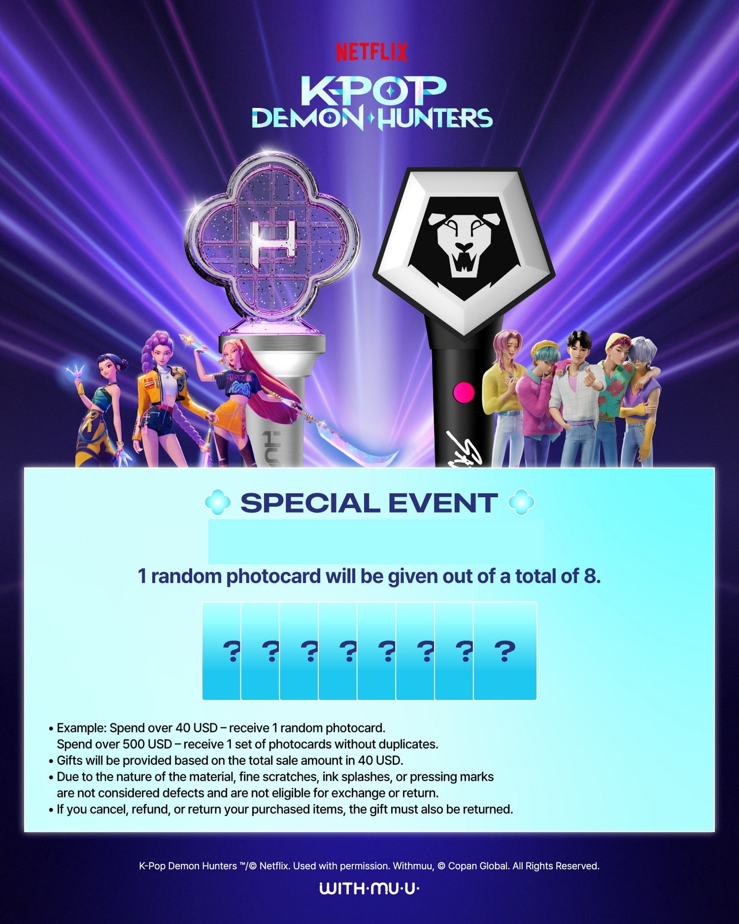 (PRE-ORDER) KPOP DEMON HUNTERS - Official Lightstick Set