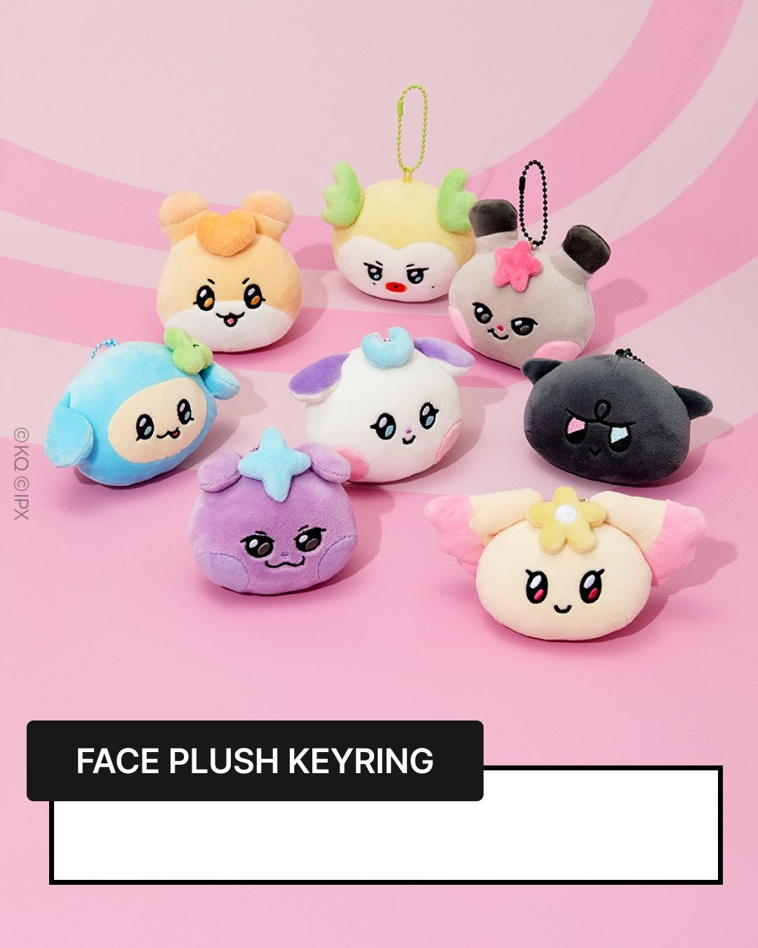(PRE-ORDER) MIGHTEEZ (ATEEZ) POP-UP - FACE PLUSH KEYRING