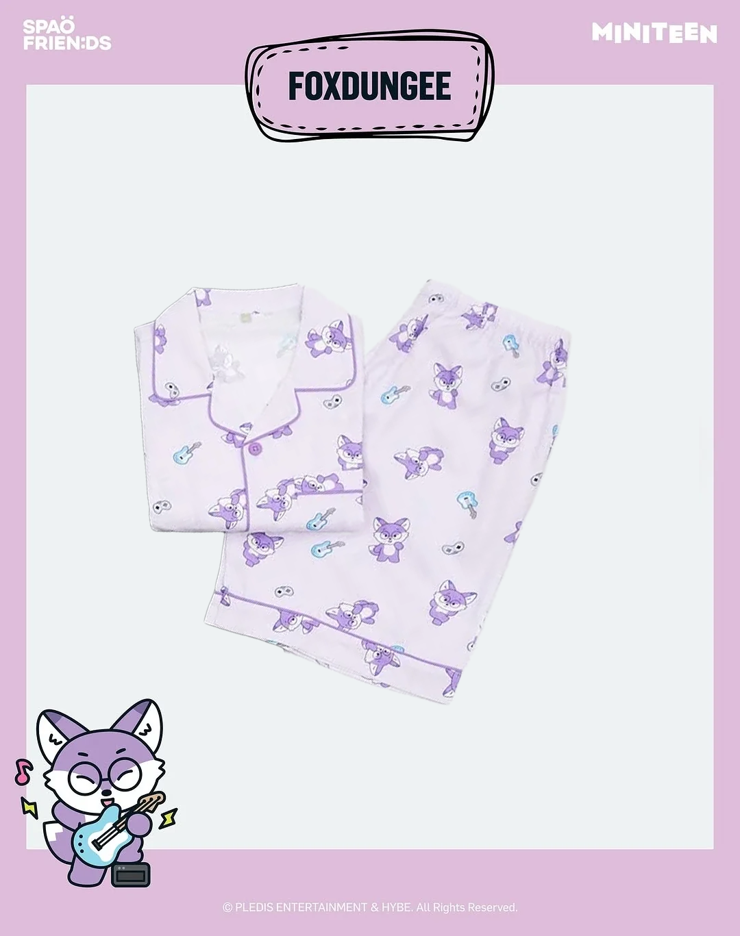 (PRE-ORDER) MINITEEN&SPAO - SHORT-SLEEVE PAJAMAS