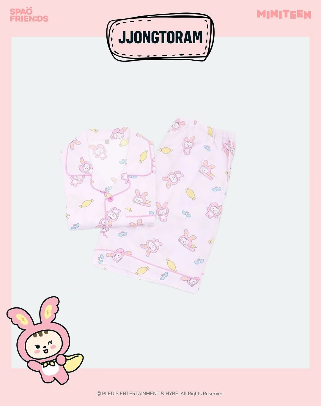 (PRE-ORDER) MINITEEN&SPAO - SHORT-SLEEVE PAJAMAS
