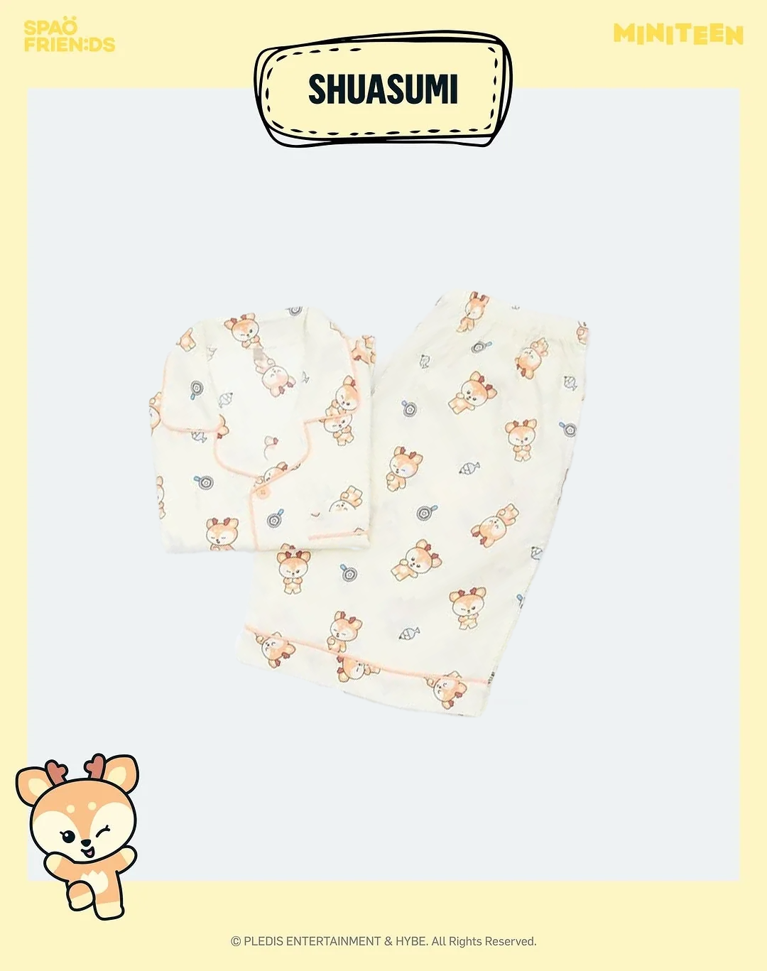 (PRE-ORDER) MINITEEN&SPAO - SHORT-SLEEVE PAJAMAS