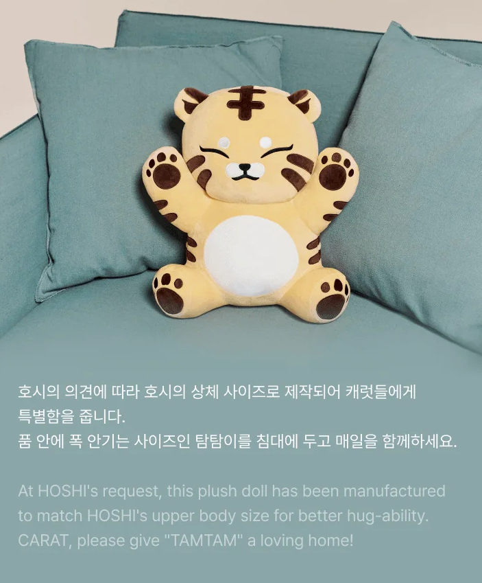 SEVENTEEN HOSHI Artist Made Collection Tamtam Big Plush Toy