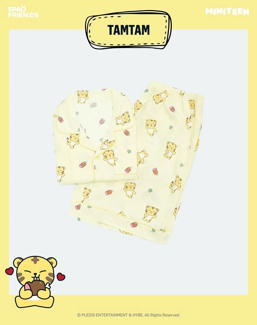 (PRE-ORDER) MINITEEN&SPAO - SHORT-SLEEVE PAJAMAS