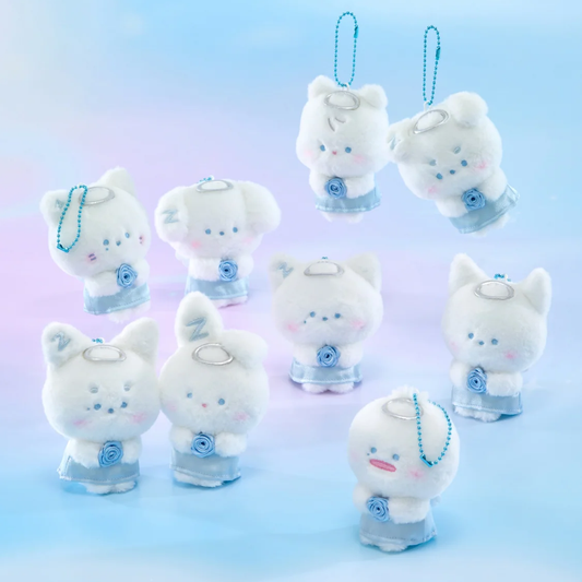 [PRE-ORDER] ZERONI X Line Friends Angel Plush Keyring - ZEROBASEONE